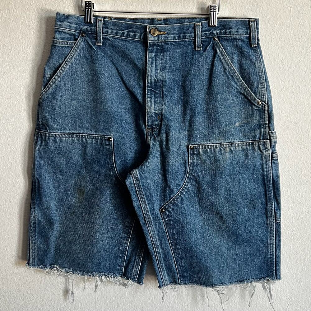 Carhartt denim double knee work wear carpenter shorts